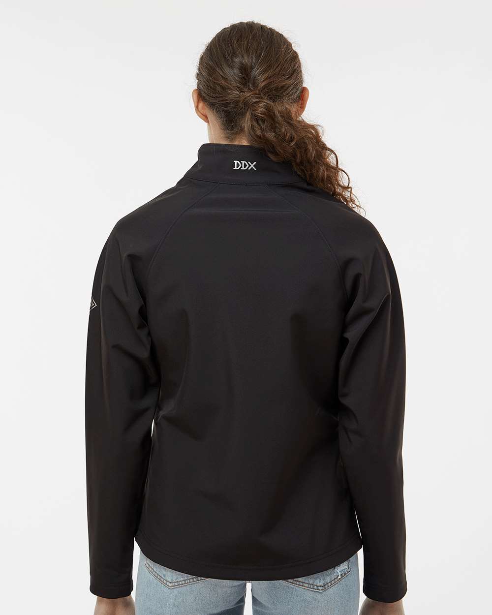 Women's Contour Soft Shell Jacket - OnModelBack - B80267503 - Black