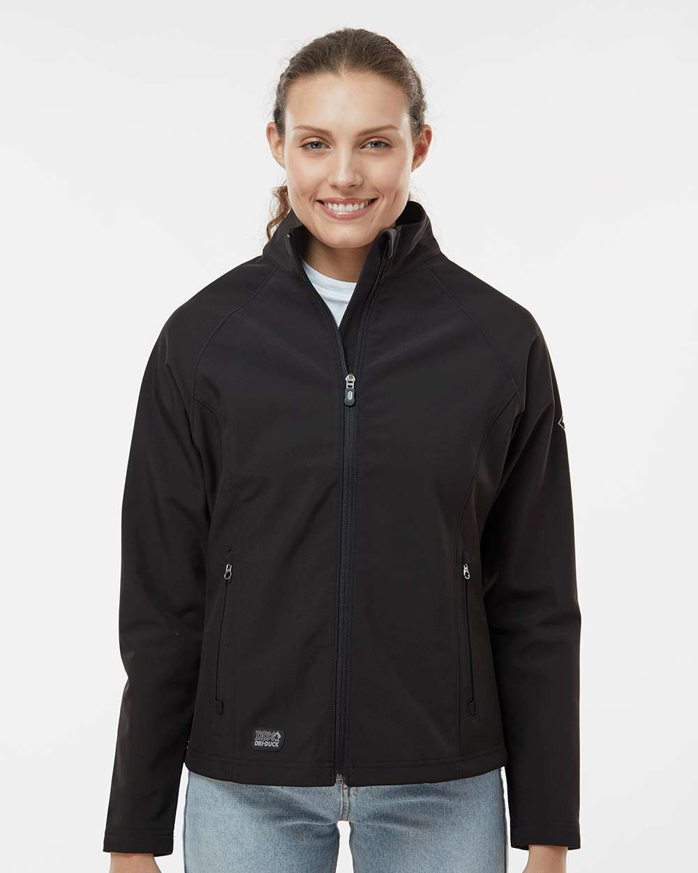 Women's Contour Soft Shell Jacket - OnModelFront - B80267503 - Black
