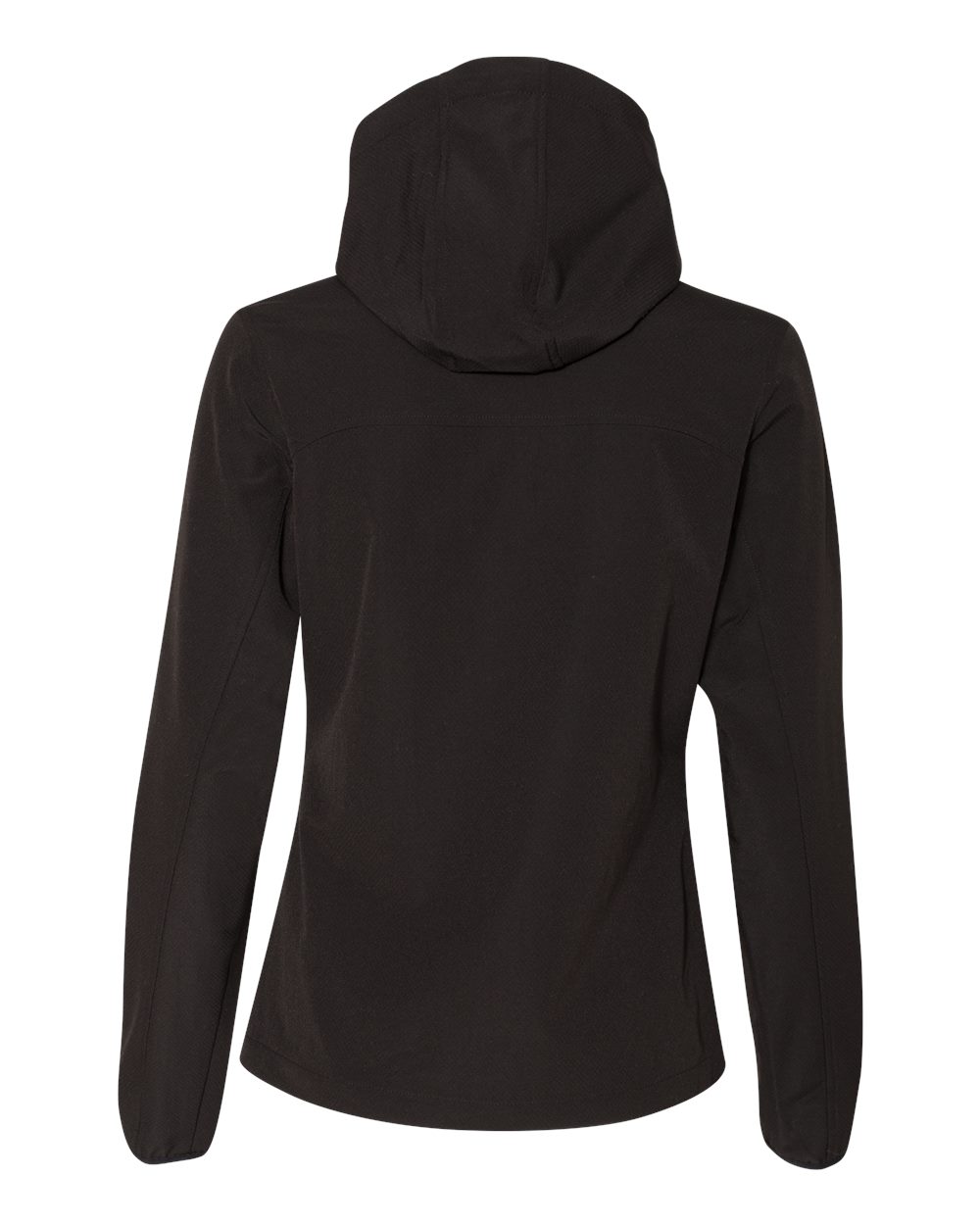 Women's Ascent Soft Shell Hooded Jacket - Back - B40067503 - Black