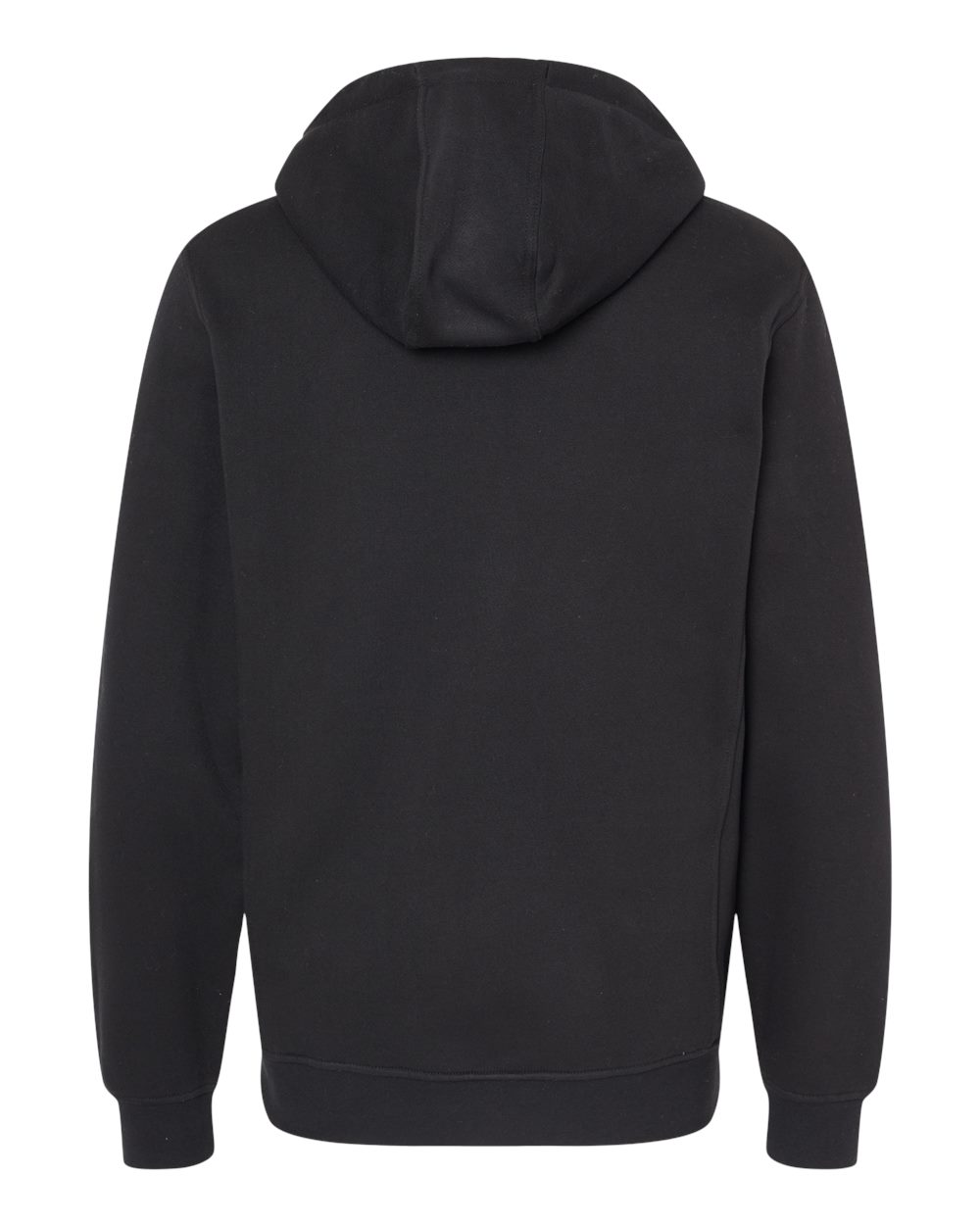 Men's Woodland Fleece Hooded Pullover - Back - B01567503 - Black