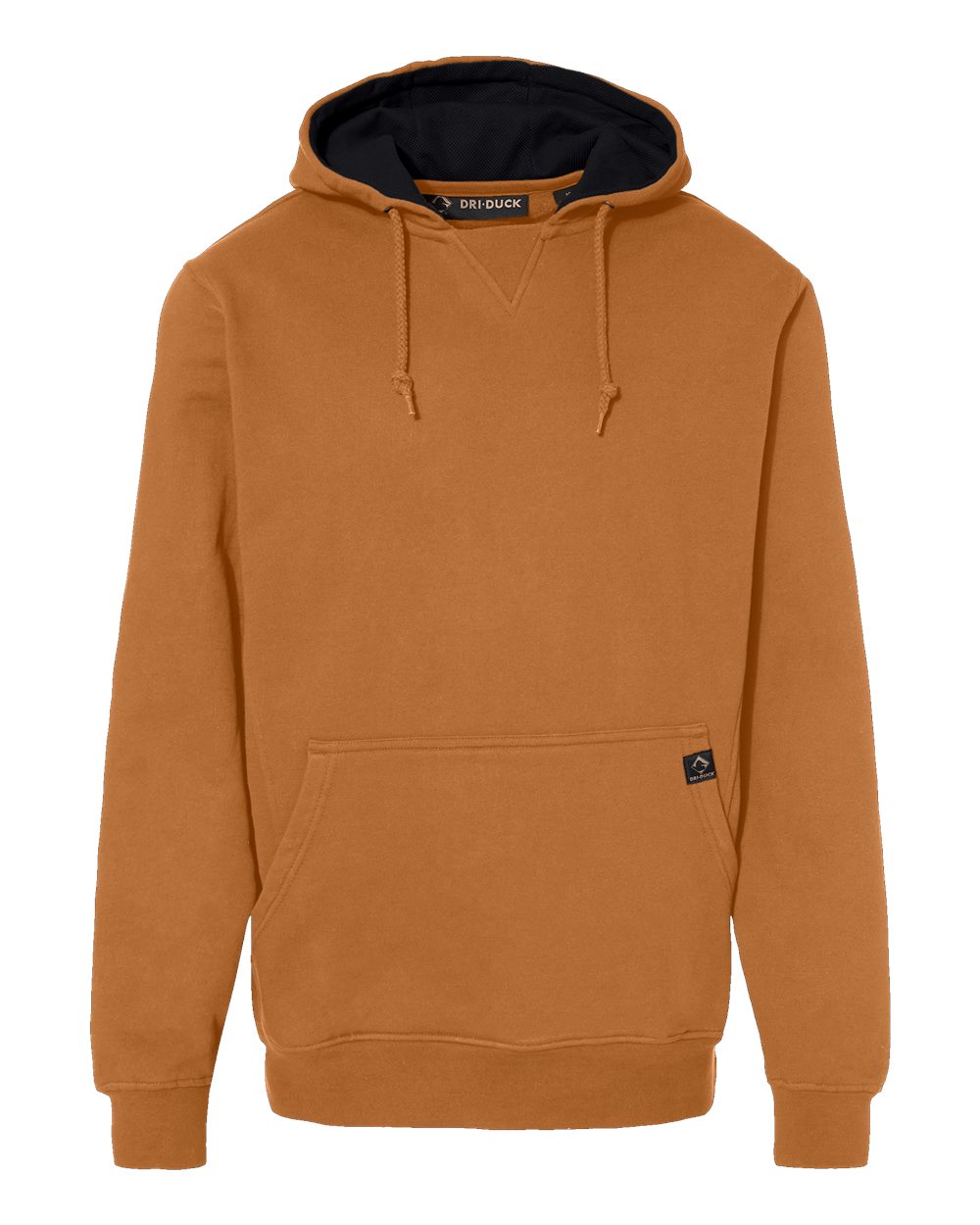 Men's Woodland Fleece Hooded Pullover - Front - B01567283 - Saddle