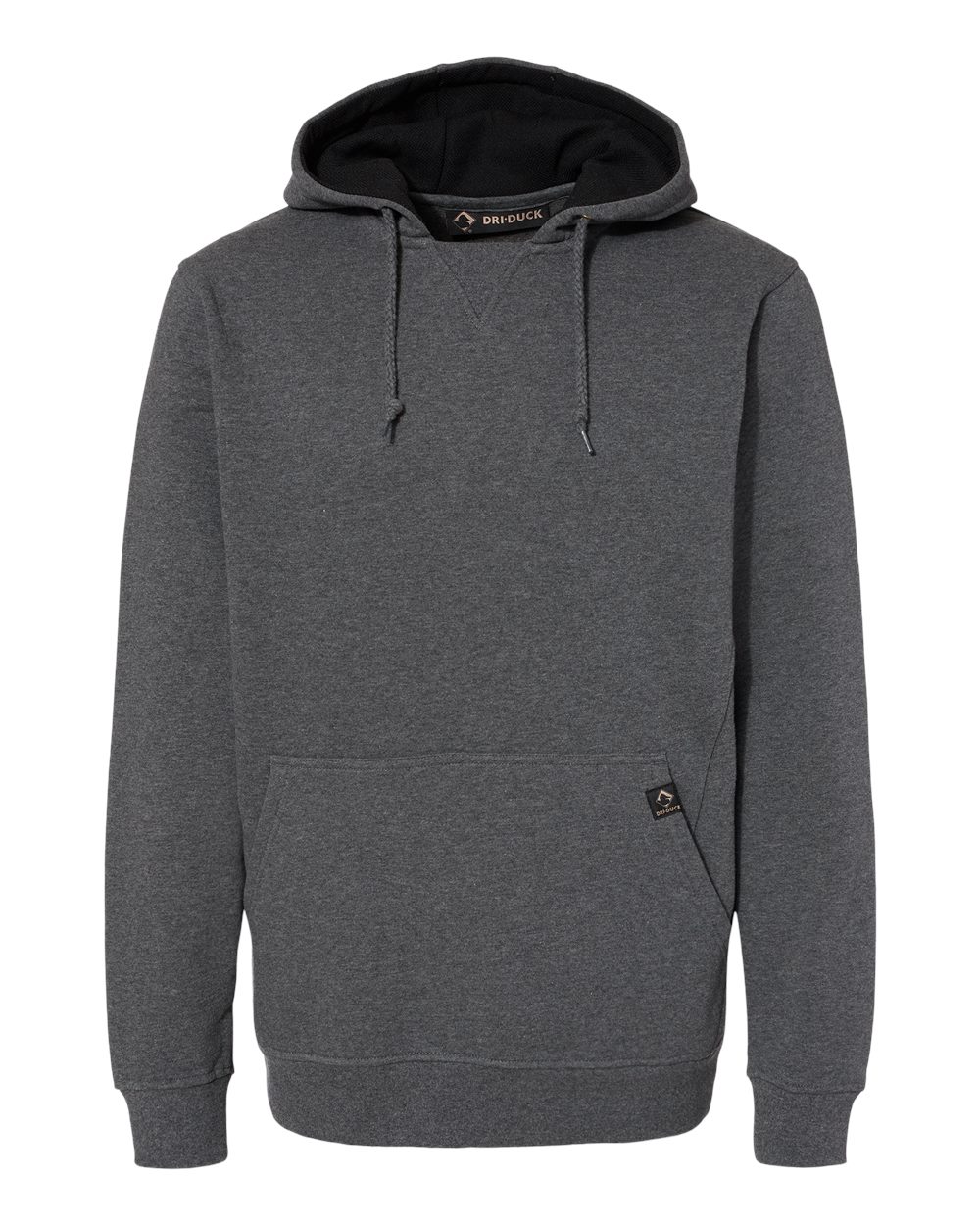 Men's Woodland Fleece Hooded Pullover - Front - B01567583 - Dark Oxford