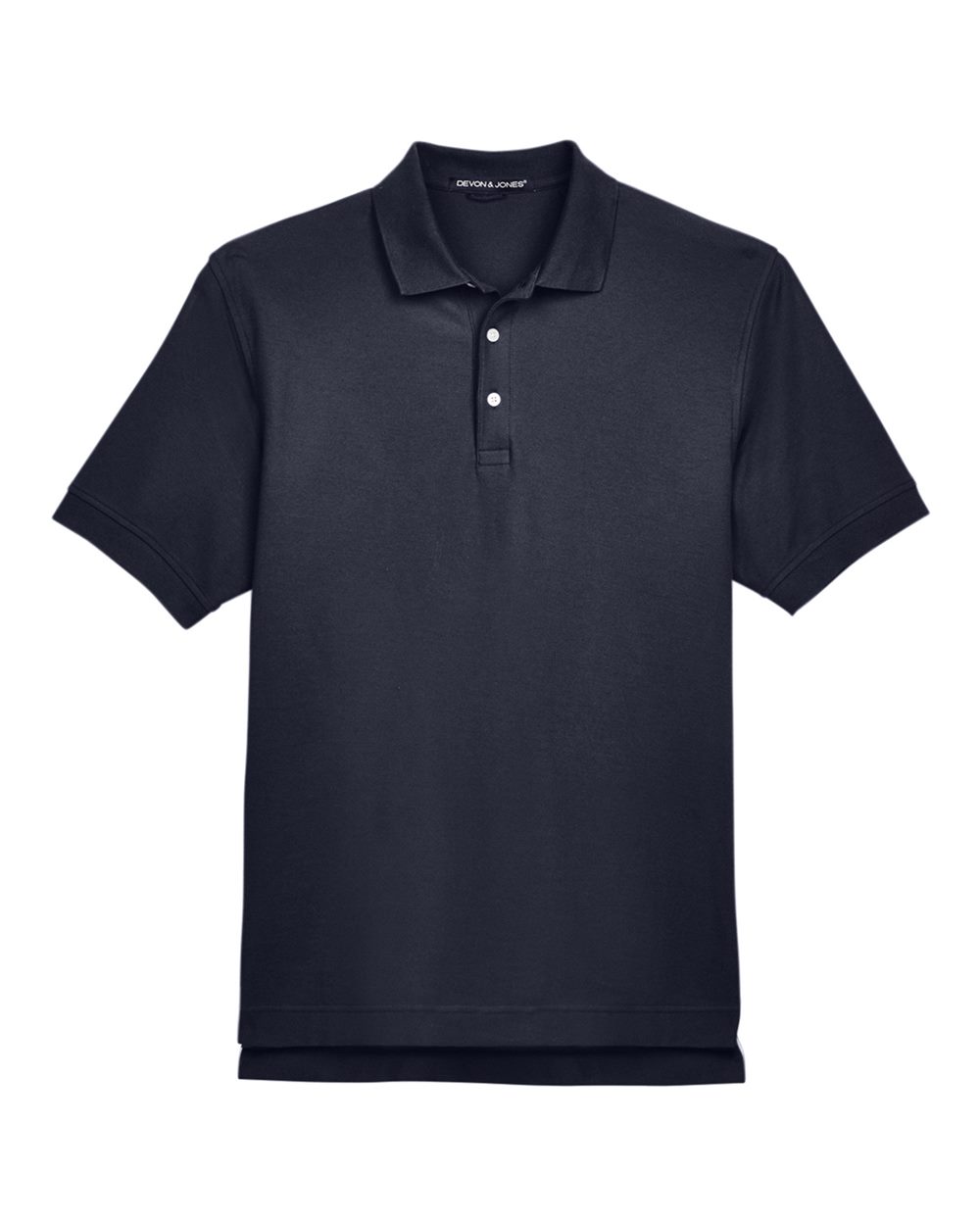 Men's Pima Piqué Polo - Front - B591B2652 - Navy