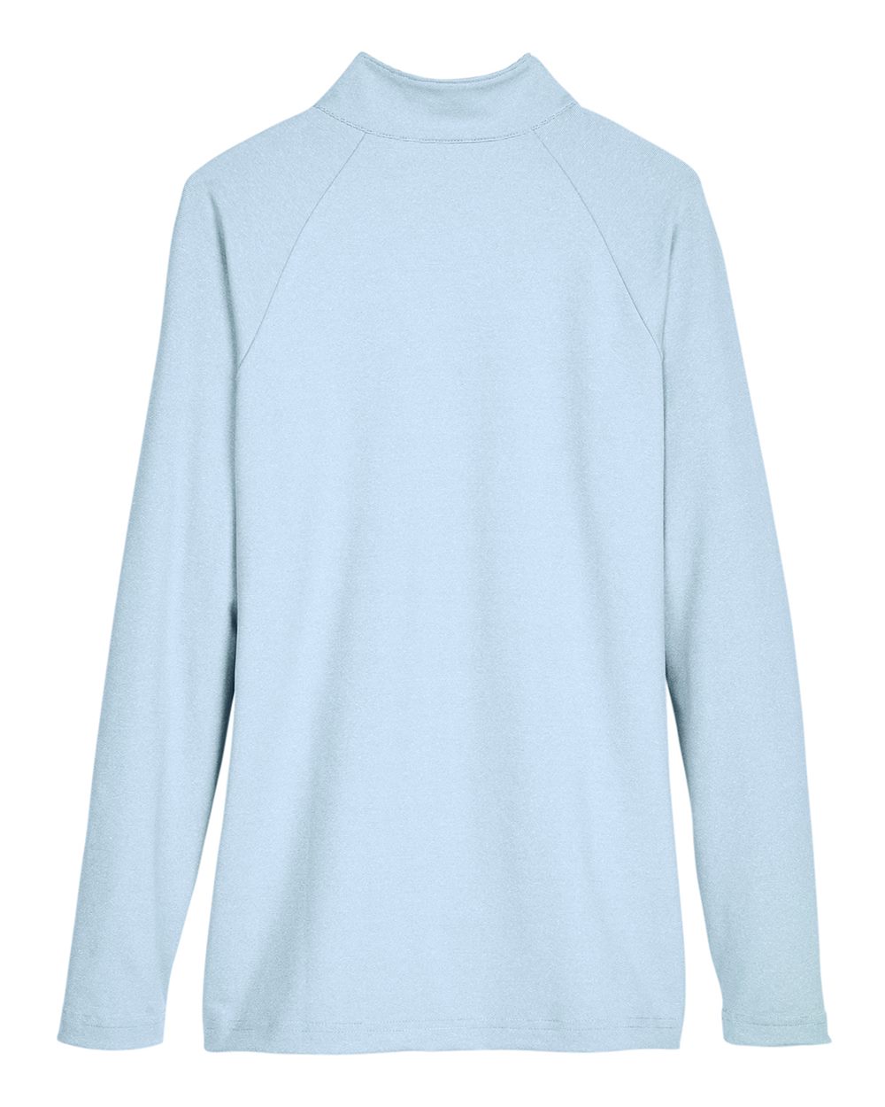 Women's CrownLux Performance® Clubhouse Micro-Stripe Quarter-Zip Pullover - Back - B663B2682 - Ocean Blue