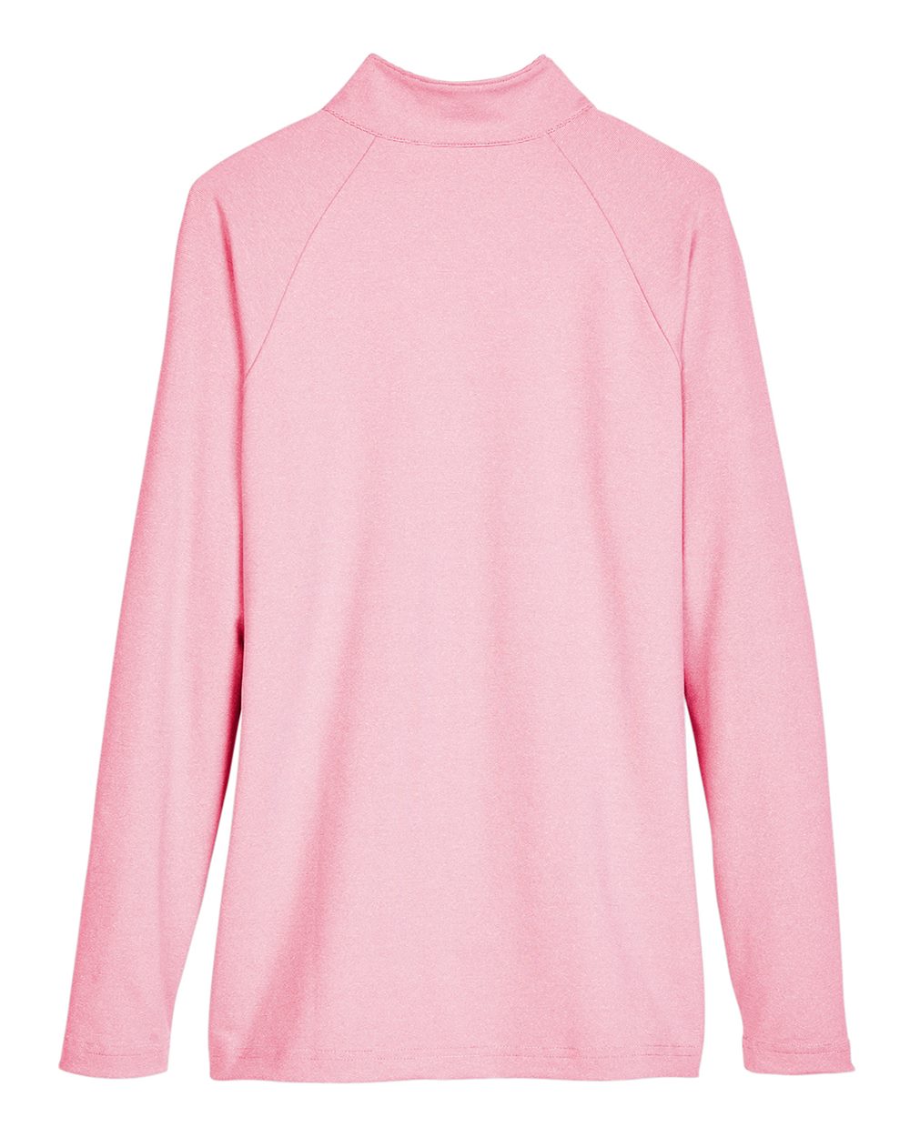 Women's CrownLux Performance® Clubhouse Micro-Stripe Quarter-Zip Pullover - Back - B663B2702 - Red