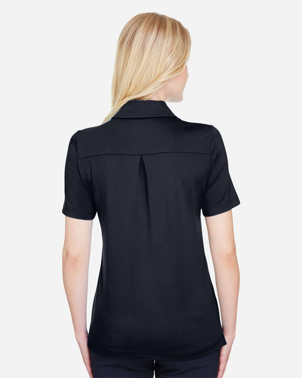 Women's CrownLux Performance® Range Flex Polo - OnModelBack - B644B2502 - Black