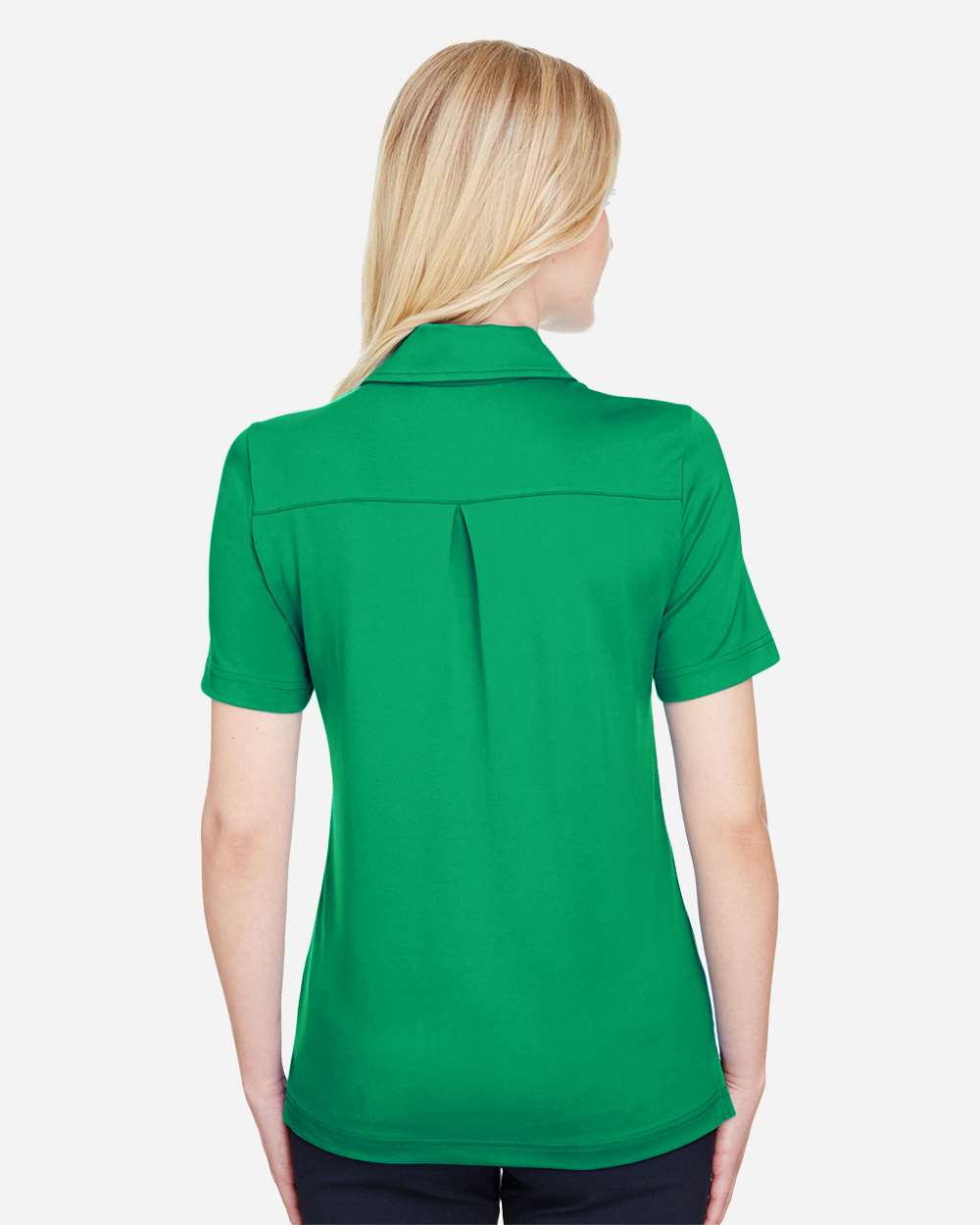 Women's CrownLux Performance® Range Flex Polo - OnModelBack - B644B2602 - Kelly Green