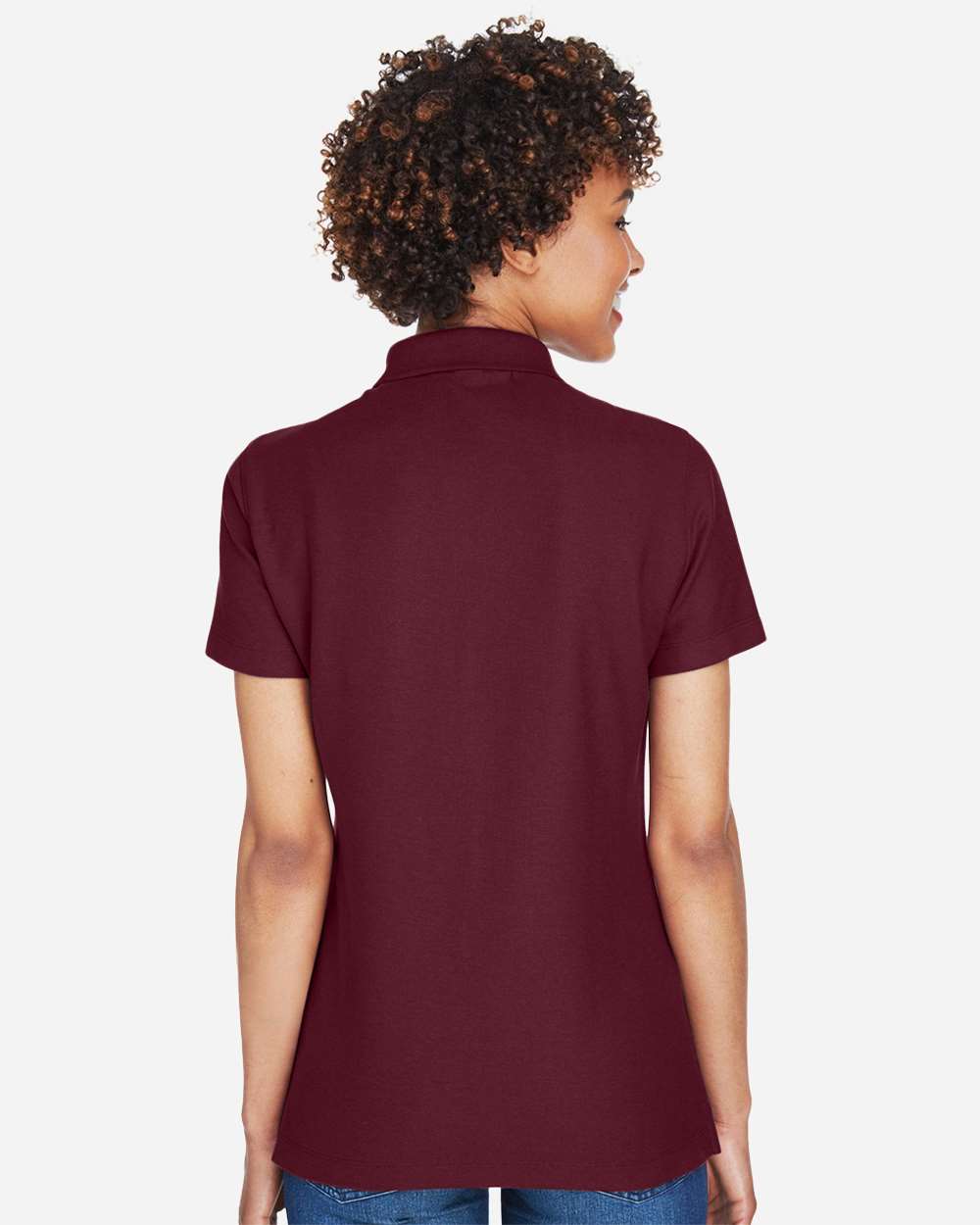 Women's DRYTEC20™ Performance Polo - OnModelBack - B629B2322 - Burgundy