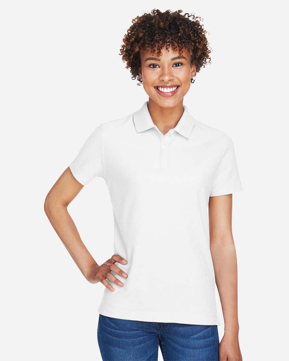 Women's DRYTEC20™ Performance Polo - OnModelFront - B629B2002 - White