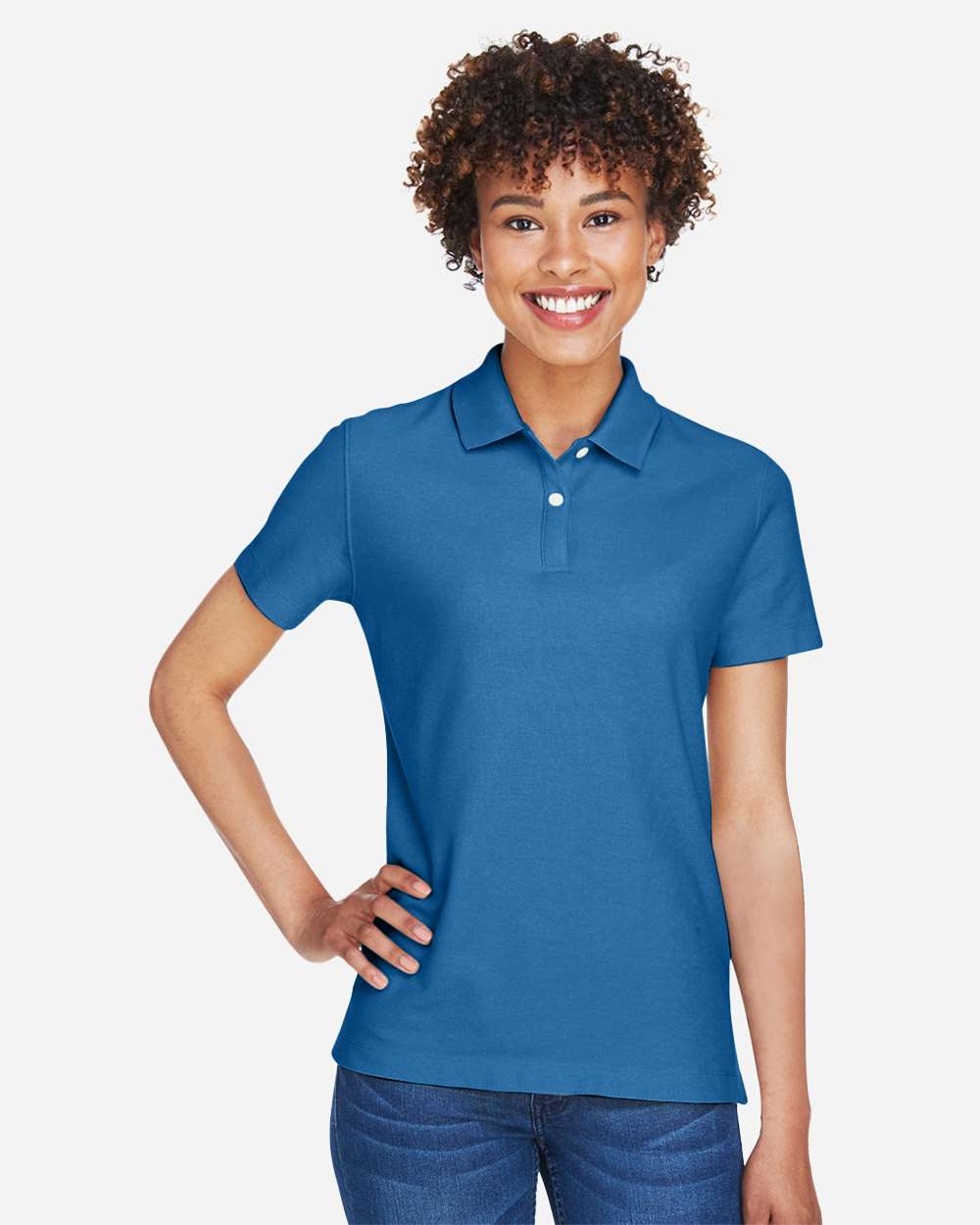Women's DRYTEC20™ Performance Polo - OnModelFront - B629B2102 - French Blue