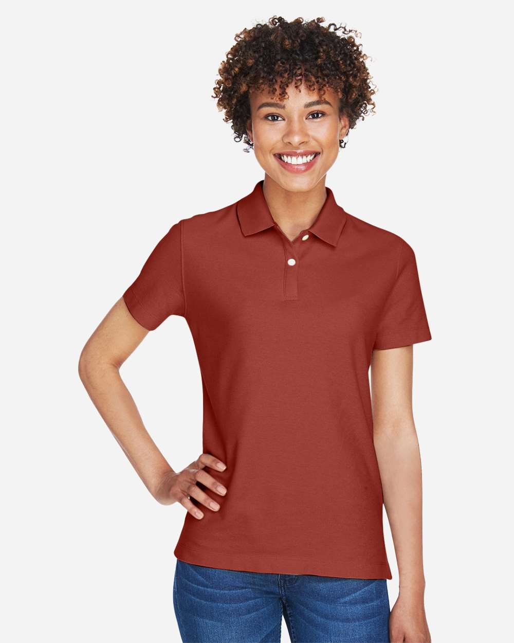 Women's DRYTEC20™ Performance Polo - OnModelFront - B629B2112 - Rust