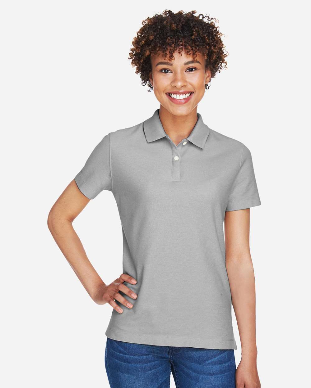 Women's DRYTEC20™ Performance Polo - OnModelFront - B629B2122 - Silver