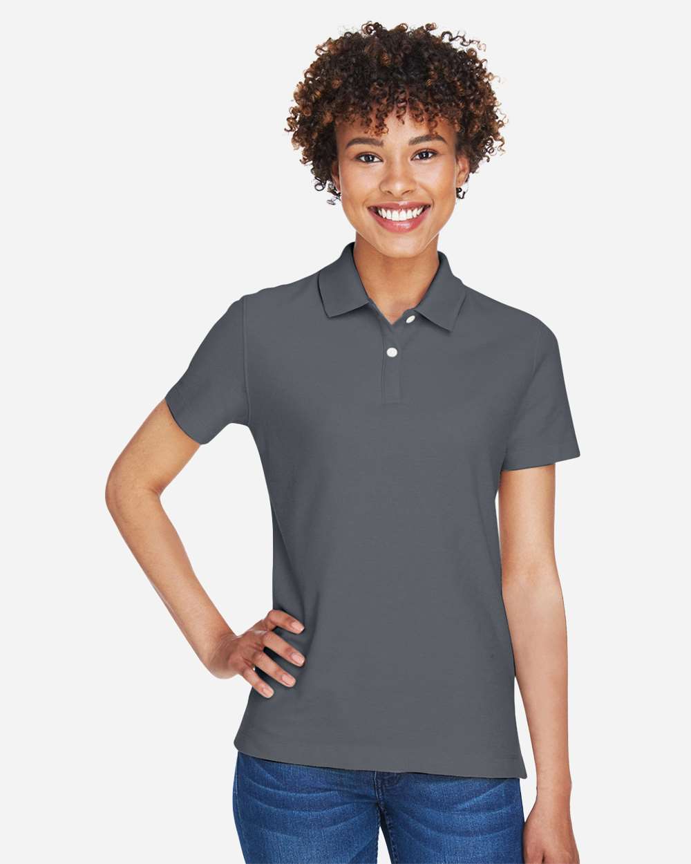 Women's DRYTEC20™ Performance Polo - OnModelFront - B629B2132 - Graphite