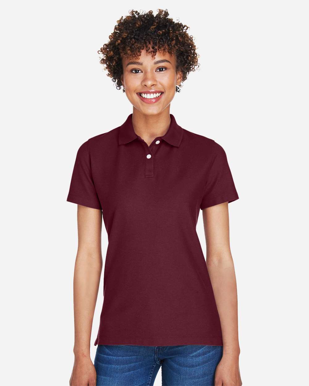 Women's DRYTEC20™ Performance Polo - OnModelFront - B629B2322 - Burgundy