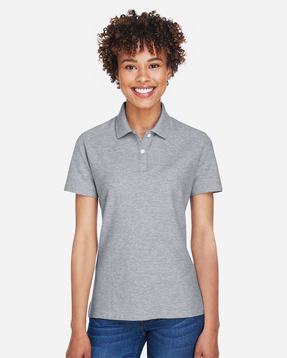 Women's DRYTEC20™ Performance Polo - OnModelFront - B629B2352 - Grey Heather