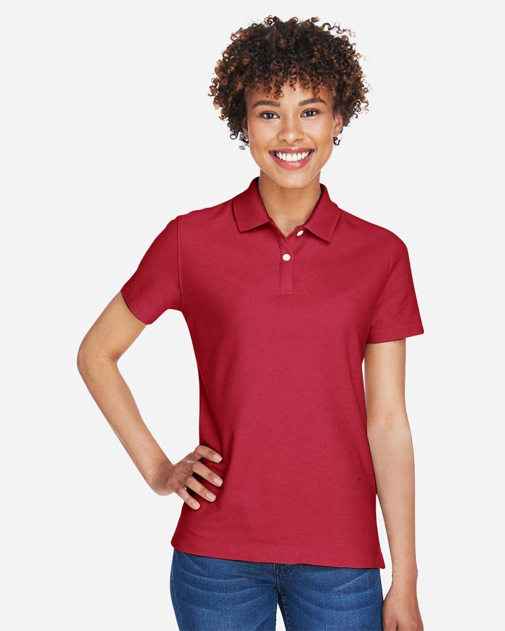Women's DRYTEC20™ Performance Polo - OnModelFront - B629B2702 - Red