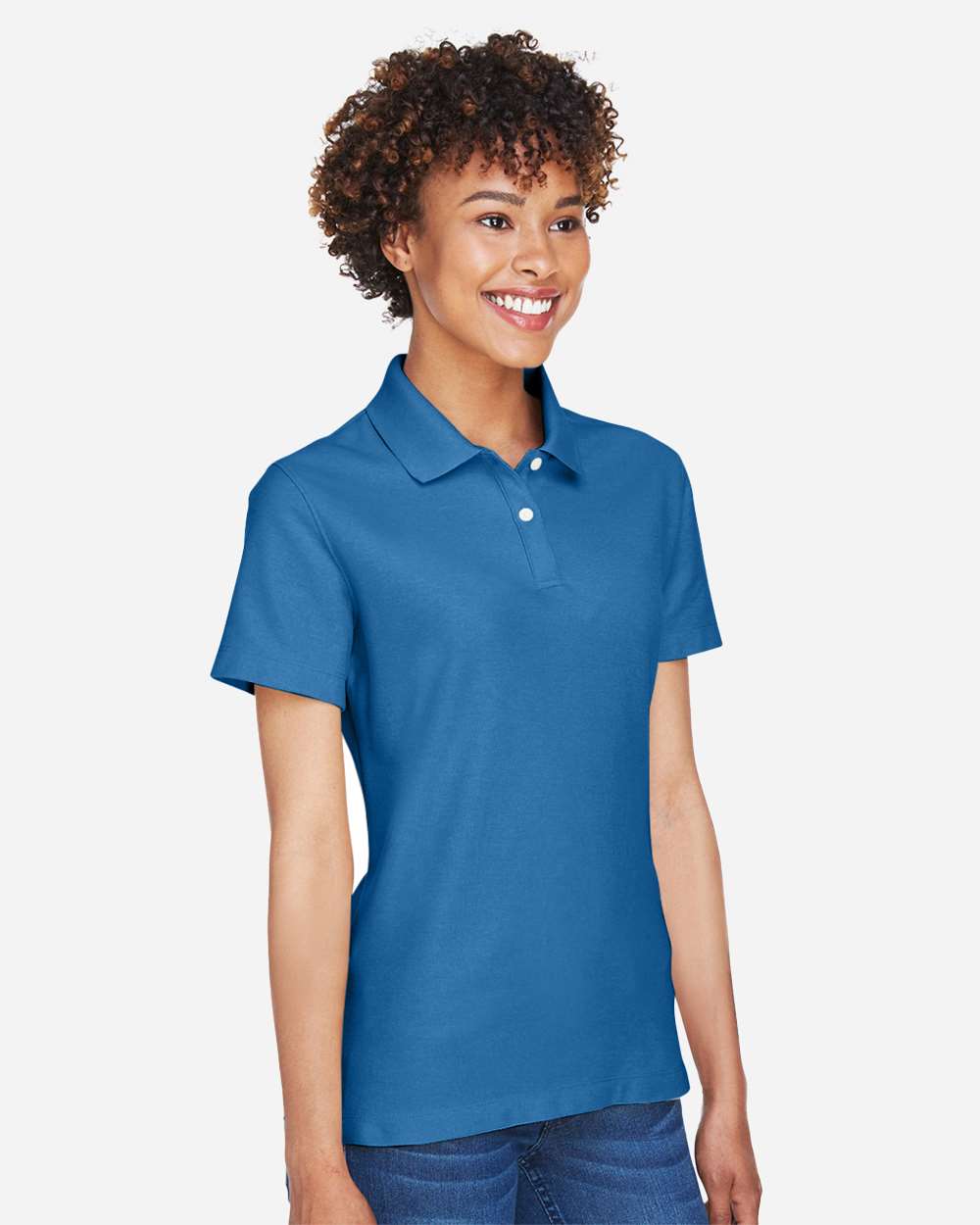 Women's DRYTEC20™ Performance Polo - OnModelSide - B629B2102 - French Blue