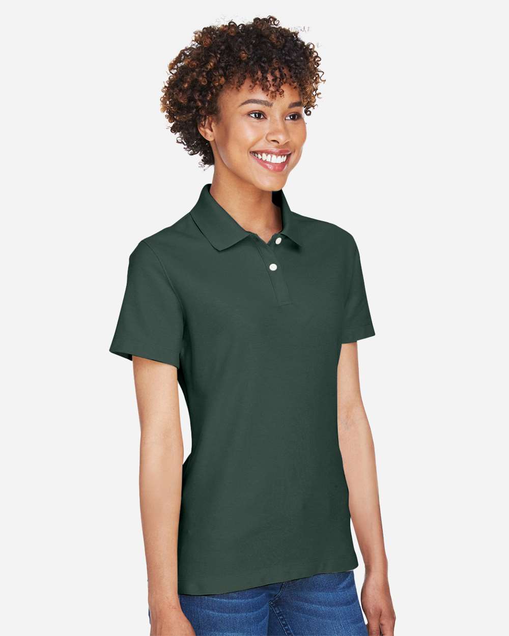 Women's DRYTEC20™ Performance Polo - OnModelSide - B629B2542 - Forest