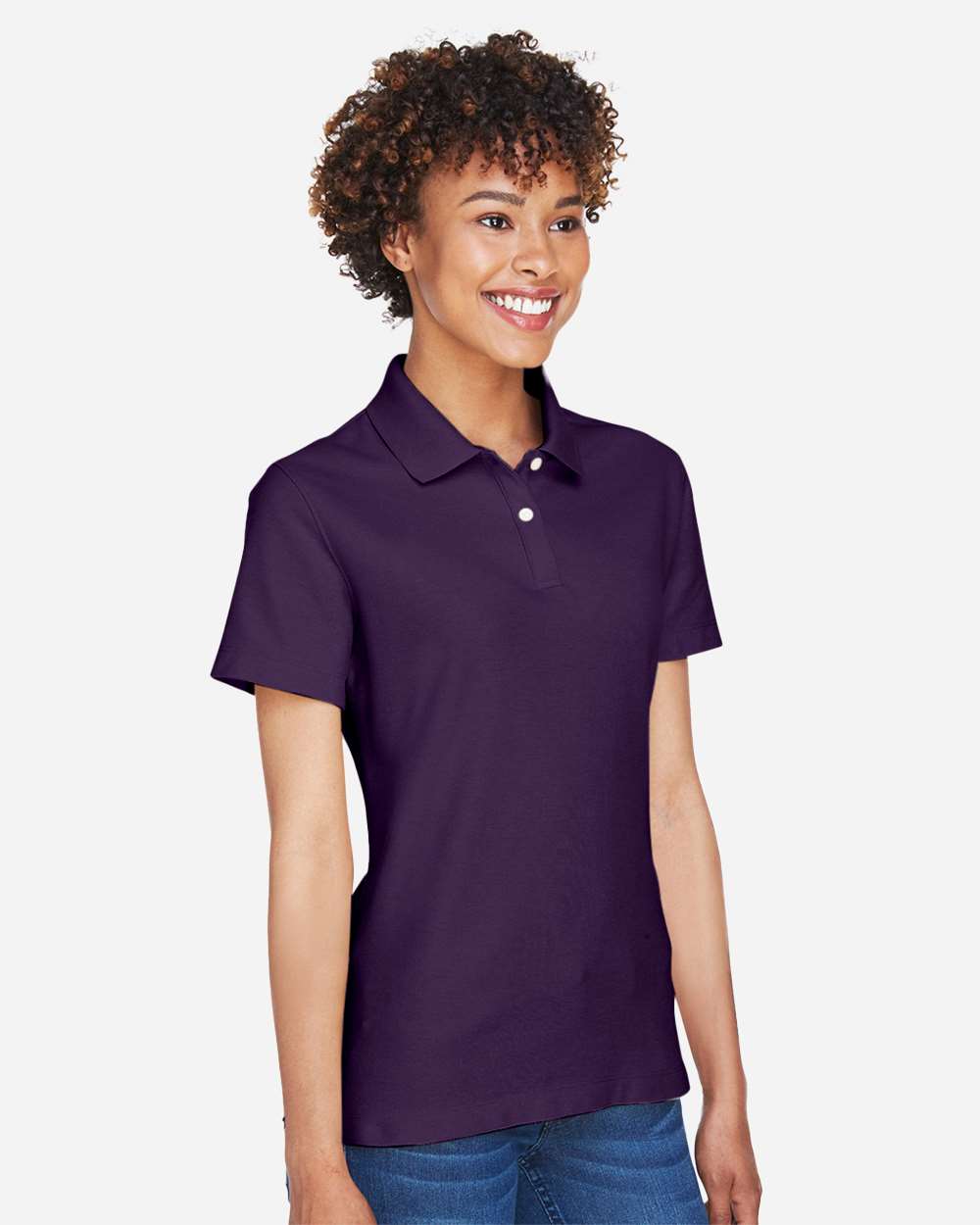 Women's DRYTEC20™ Performance Polo - OnModelSide - B629B2672 - Deep Purple