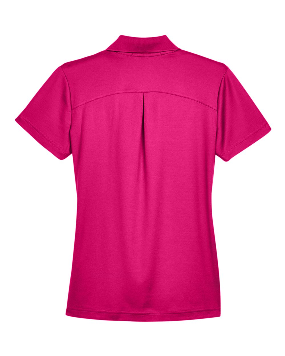 Women's CrownLux Performance® Plaited Polo - Back - B640B2692 - Crown Raspberry