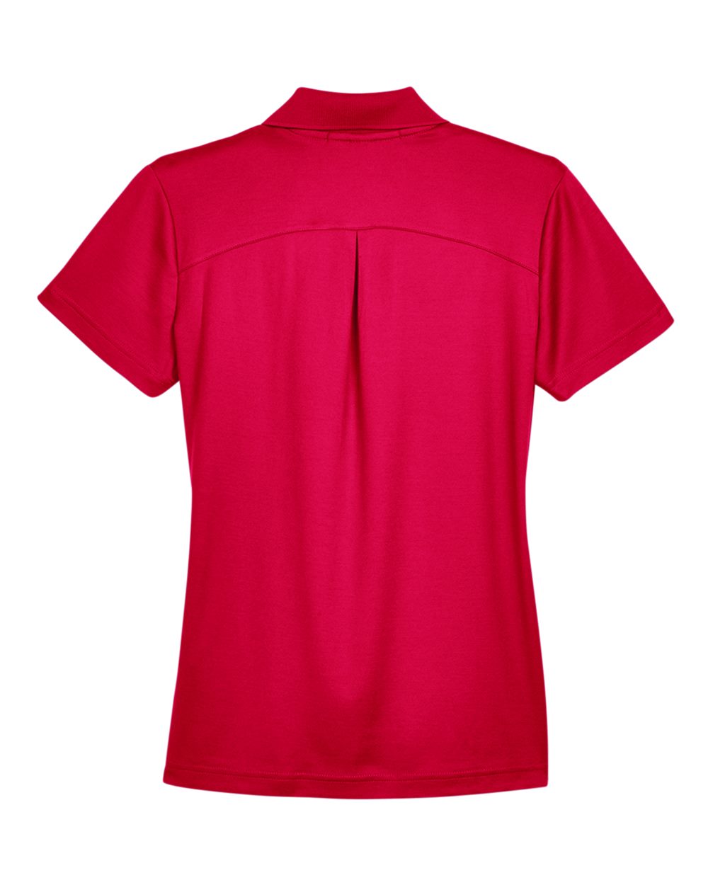 Women's CrownLux Performance® Plaited Polo - Back - B640B2702 - Red