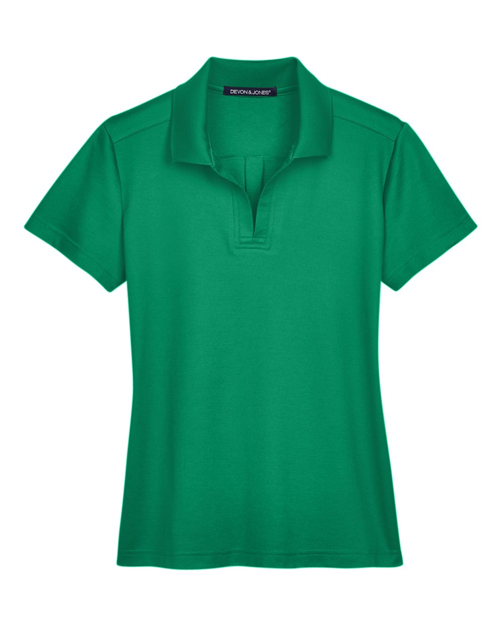 Women's CrownLux Performance® Plaited Polo - Front - B640B2602 - Kelly Green