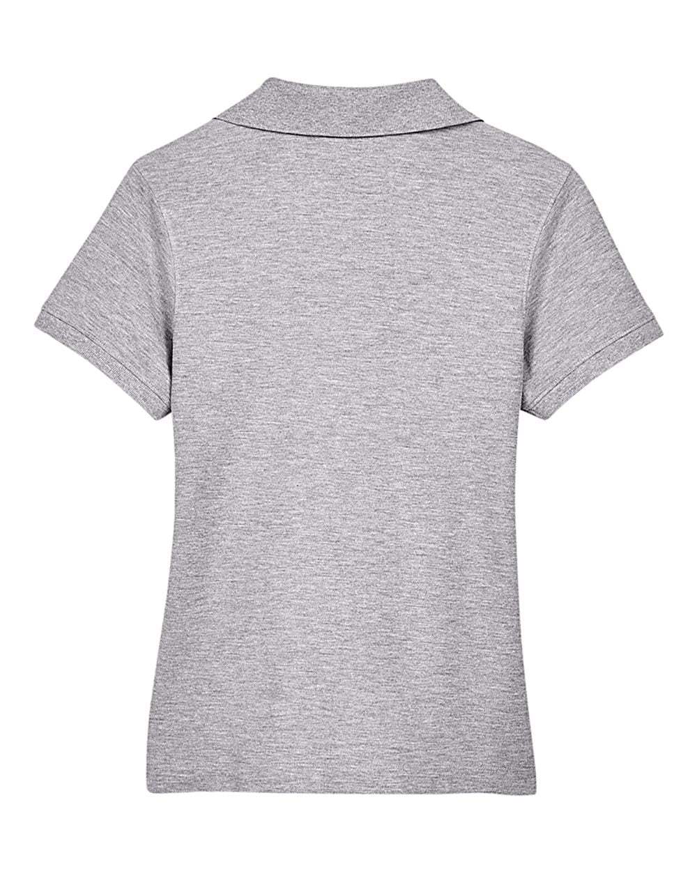 Women's Pima Piqué Polo - Back - B592B2352 - Grey Heather