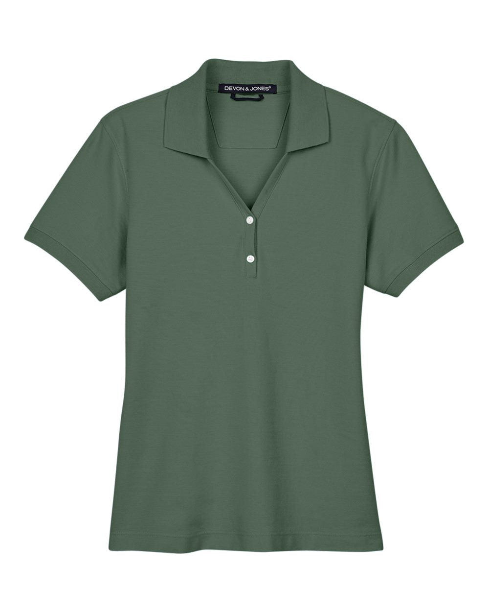 Women's Pima Piqué Polo - Front - B592B2102 - Dill