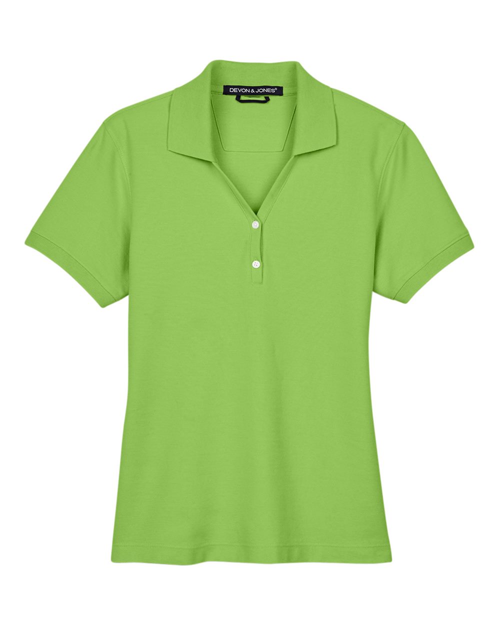 Women's Pima Piqué Polo - Front - B592B2222 - Lime