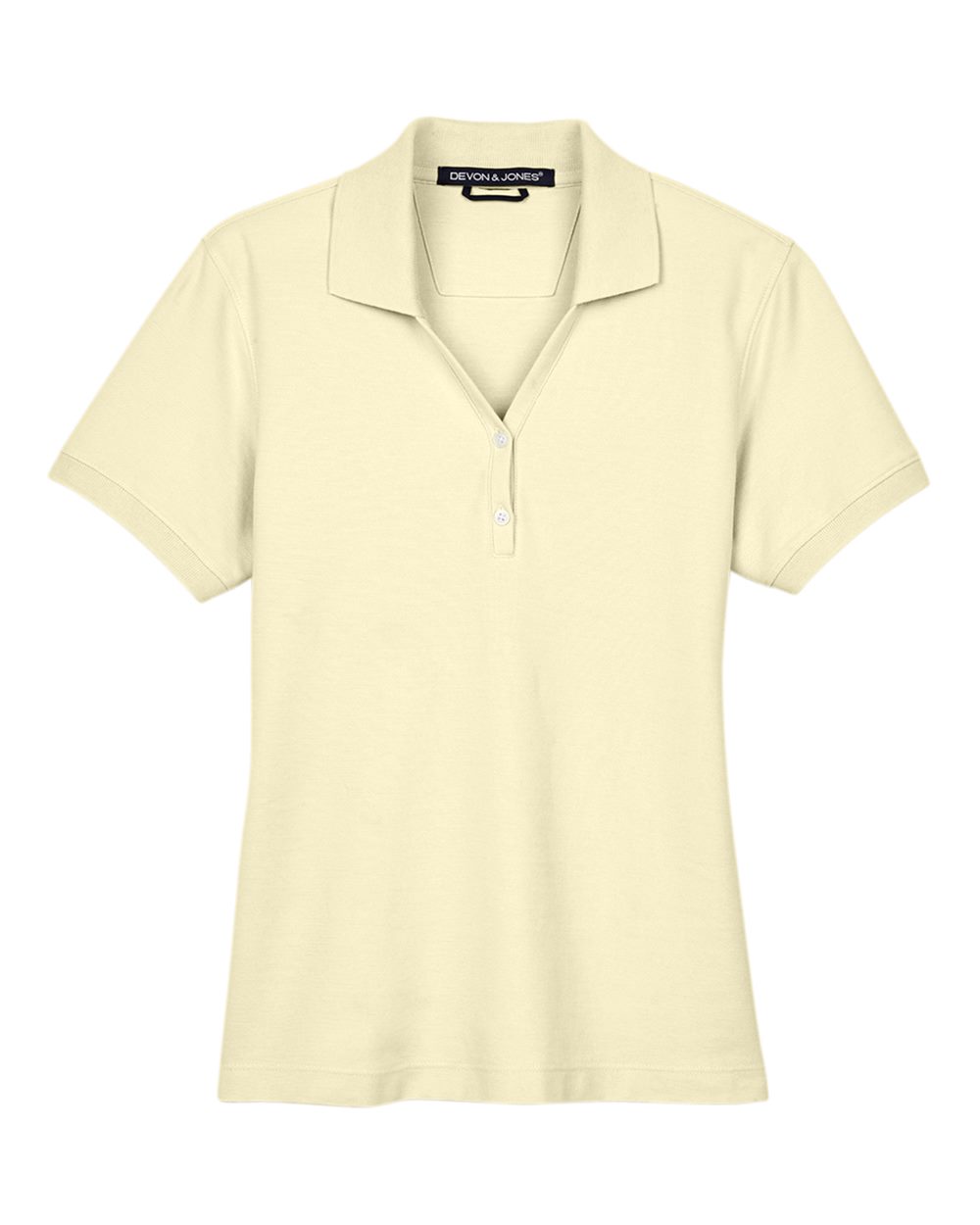 Women's Pima Piqué Polo - Front - B592B2402 - Transparent Yellow