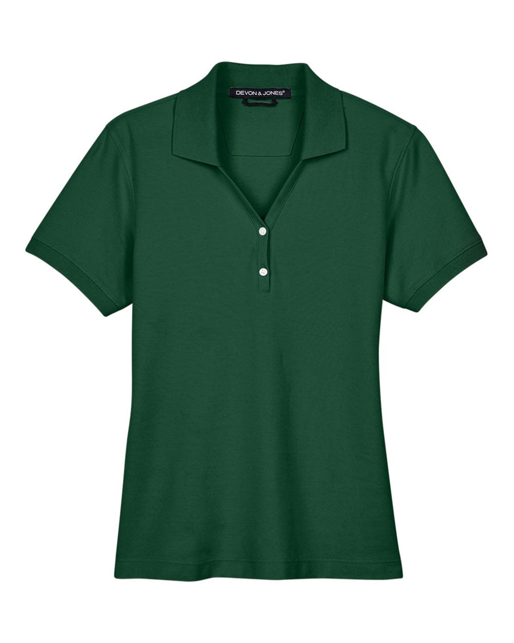 Women's Pima Piqué Polo - Front - B592B2542 - Forest