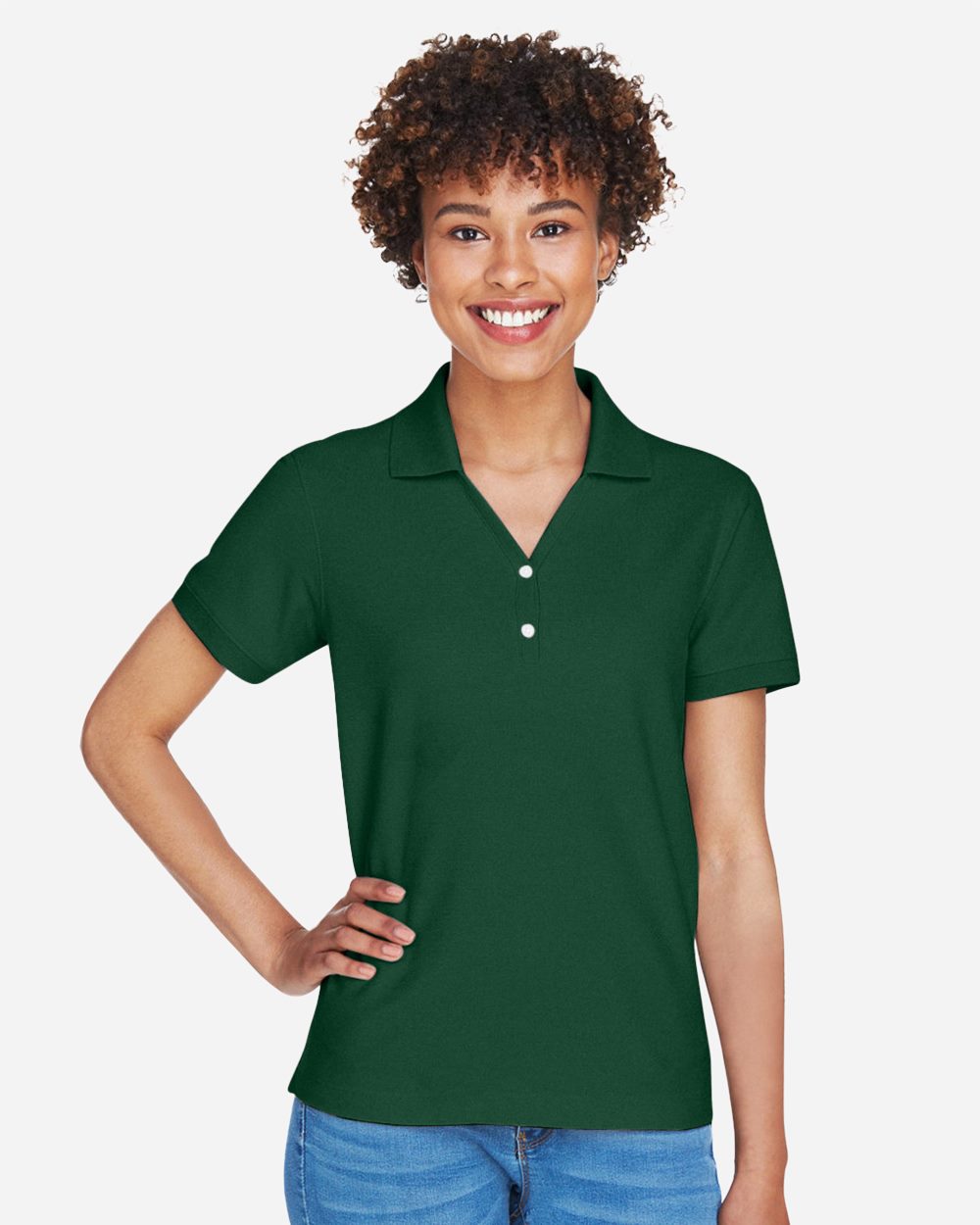 Women's Pima Piqué Polo - styleImage
