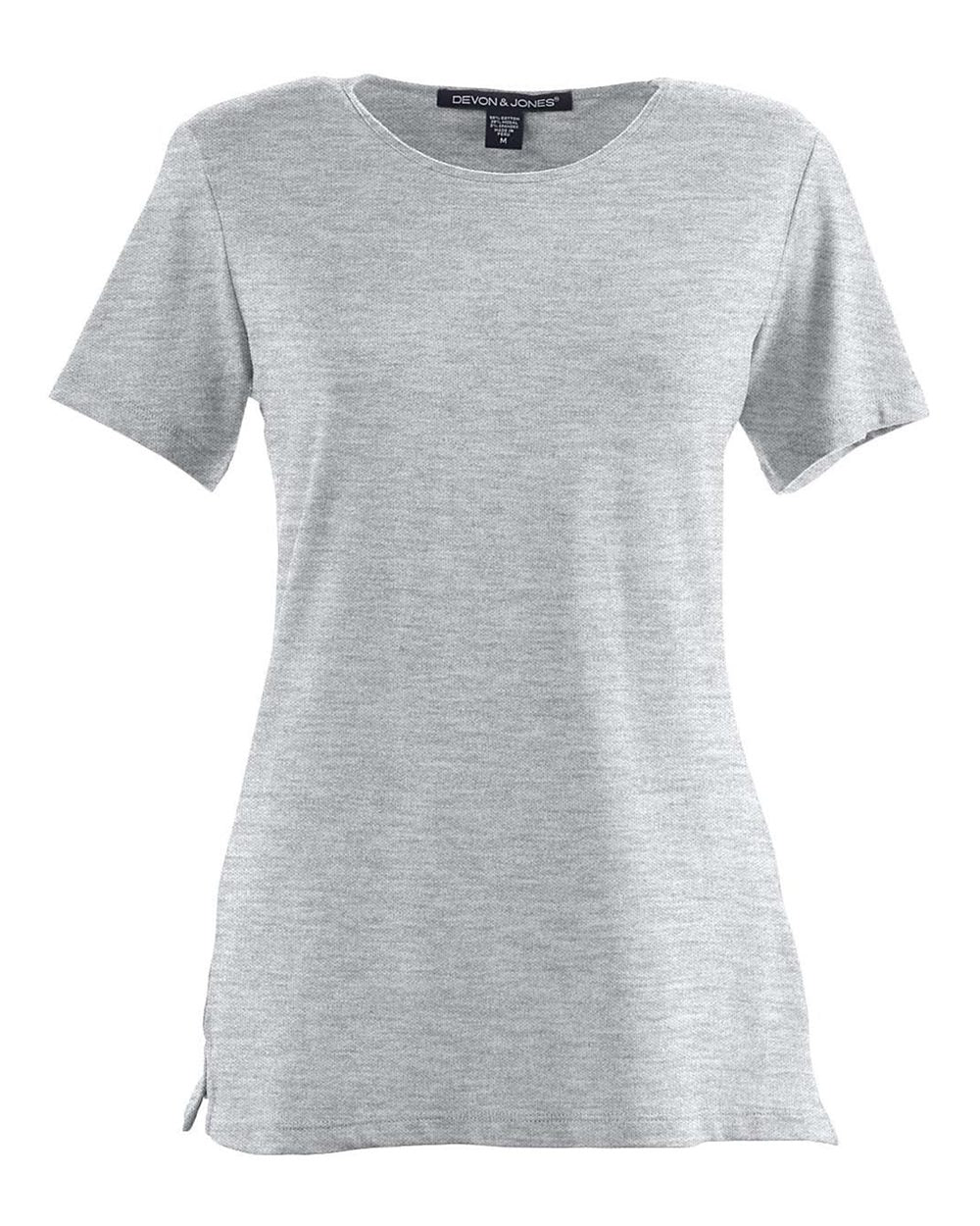 Women's Perfect Fit™ Shell T-Shirt - Front - B721B2352 - GREY HEATHER