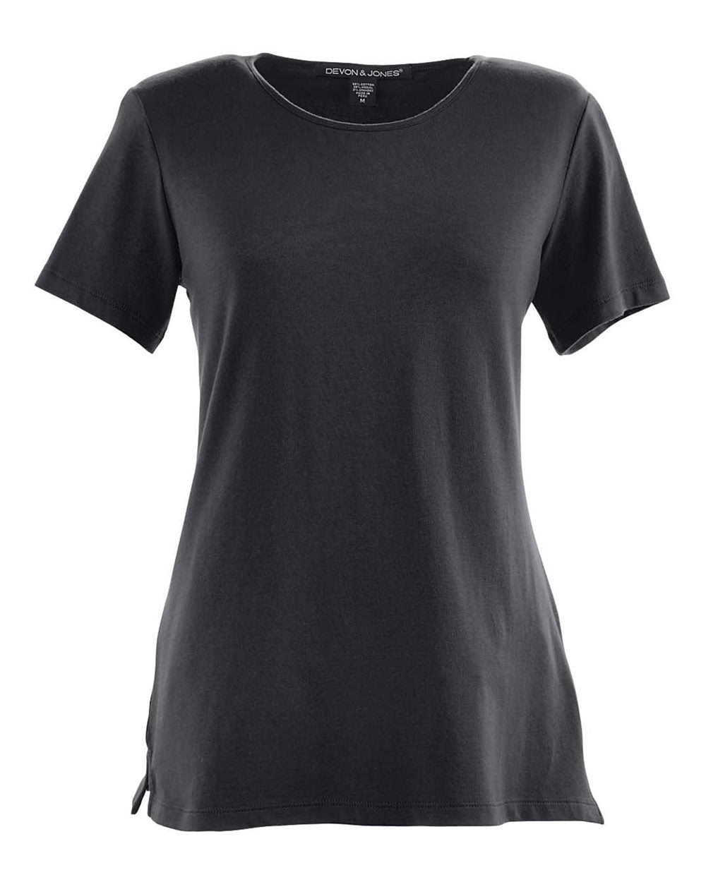 Women's Perfect Fit™ Shell T-Shirt - Front - B721B2502 - Black
