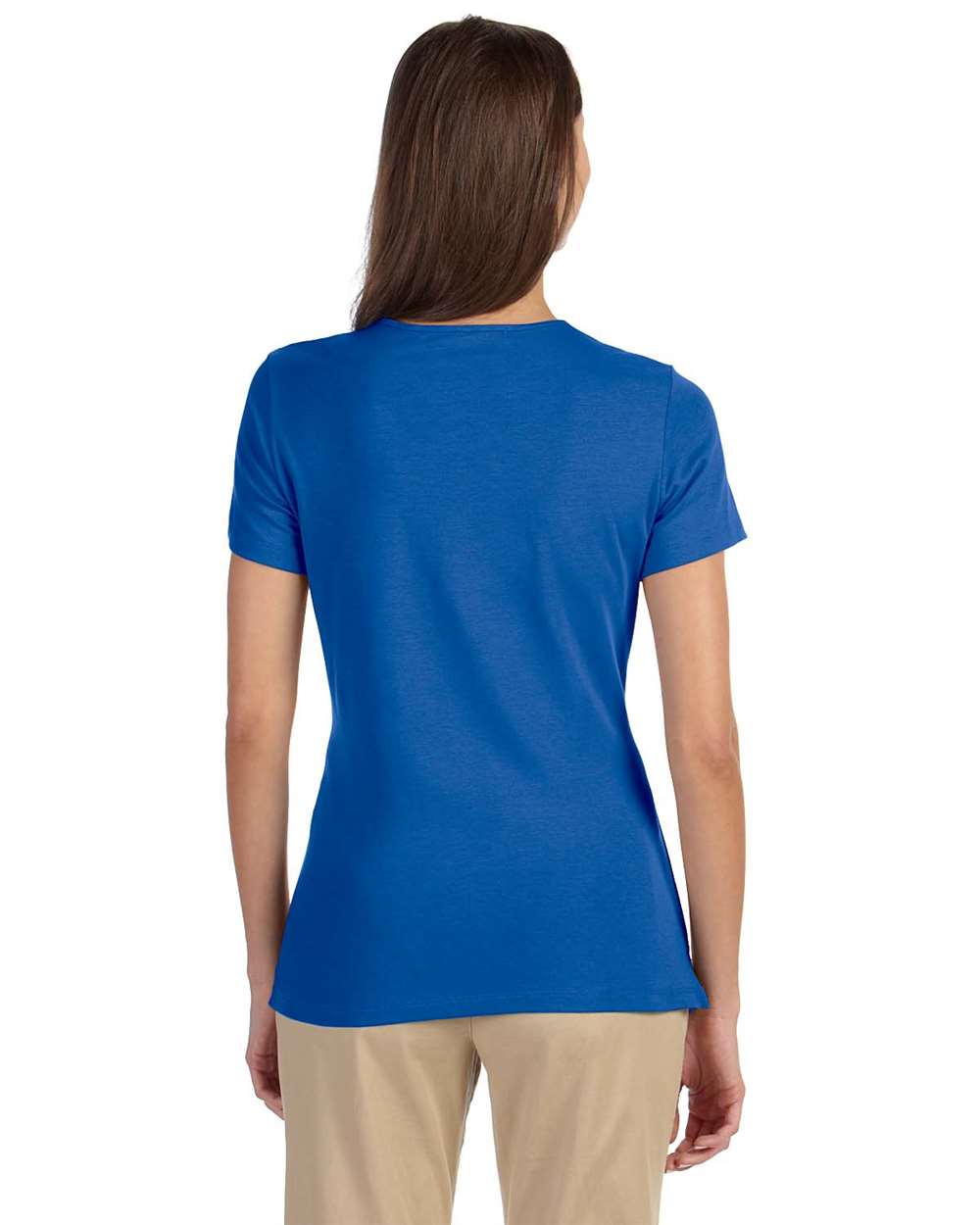 Women's Perfect Fit™ Shell T-Shirt - OnModelBack - B721B2252 - French Blue