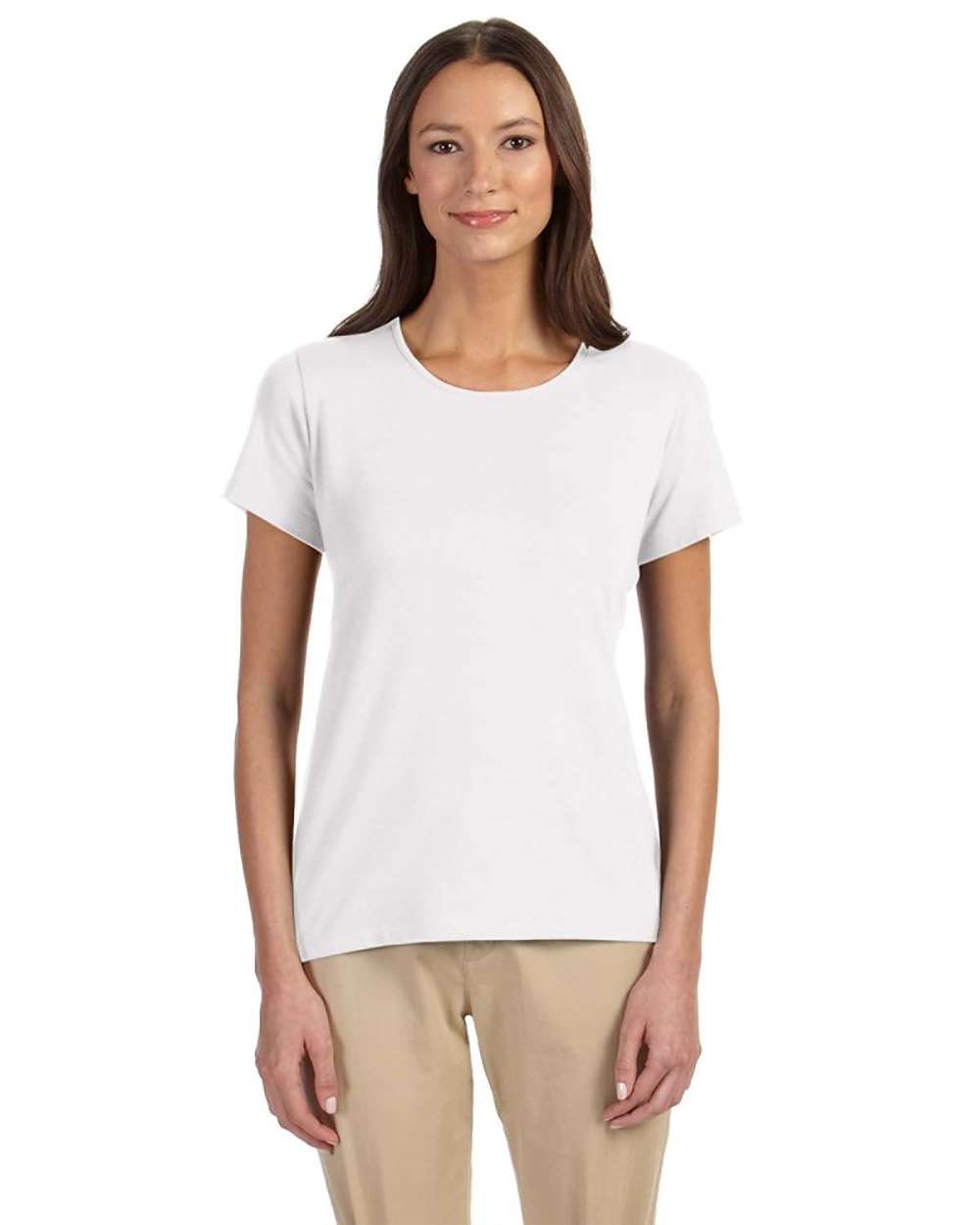 Women's Perfect Fit™ Shell T-Shirt - OnModelFront - B721B2002 - White