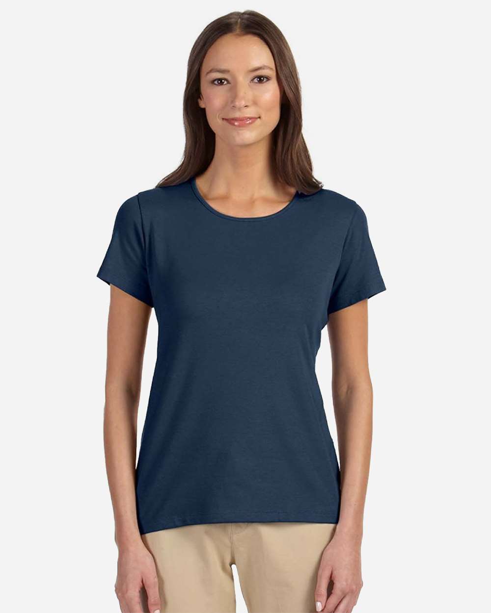 Women's Perfect Fit™ Shell T-Shirt - OnModelFront - B721B2652 - Navy