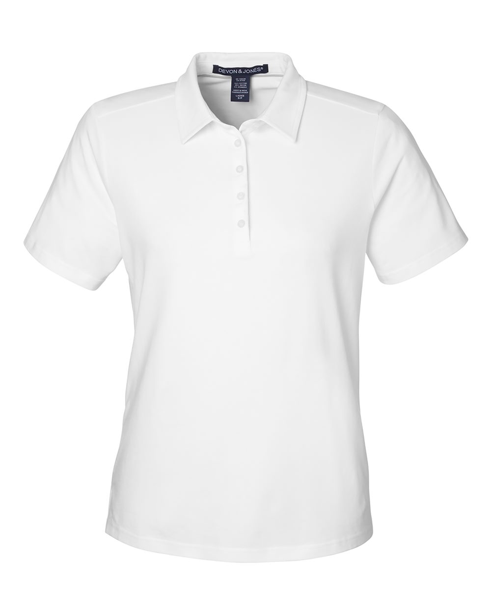 Women's Raleigh Stretch Polo - Front - B625B2002 - White