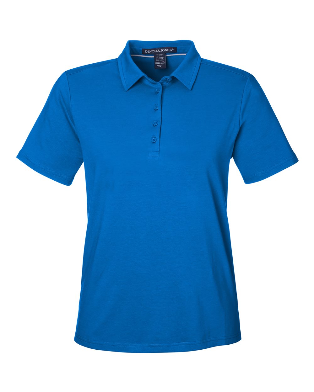 Women's Raleigh Stretch Polo - Front - B625B2252 - French Blue