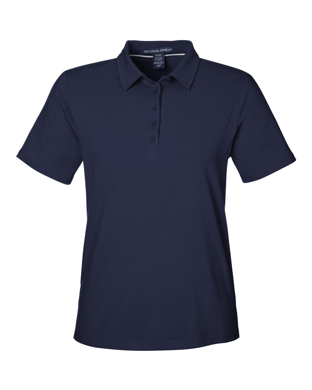 Women's Raleigh Stretch Polo - Front - B625B2652 - Navy