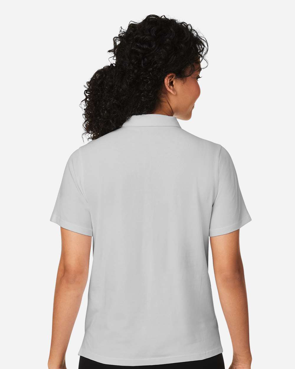 Women's Raleigh Stretch Polo - OnModelBack - B625B2352 - Grey