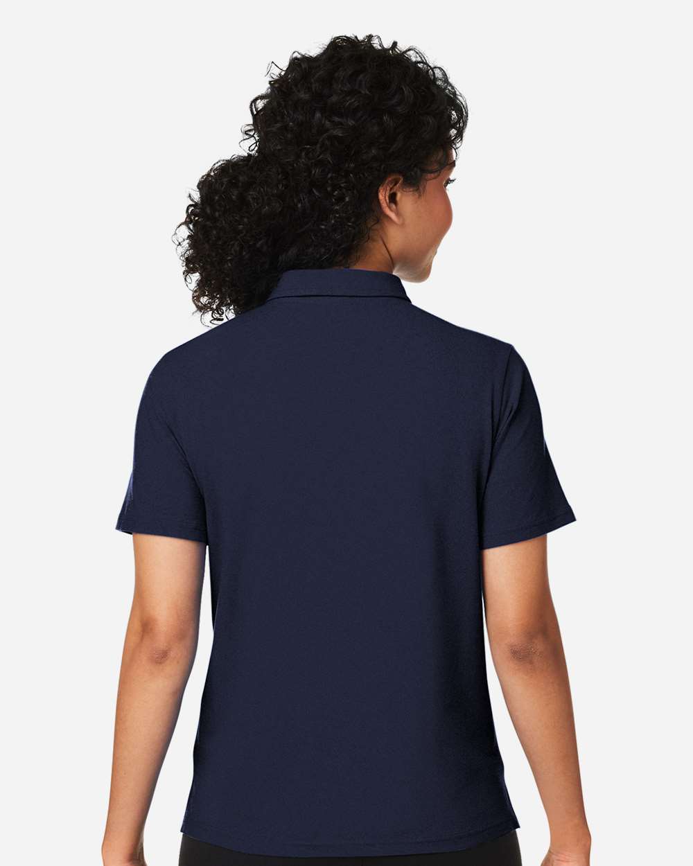 Women's Raleigh Stretch Polo - OnModelBack - B625B2652 - Navy