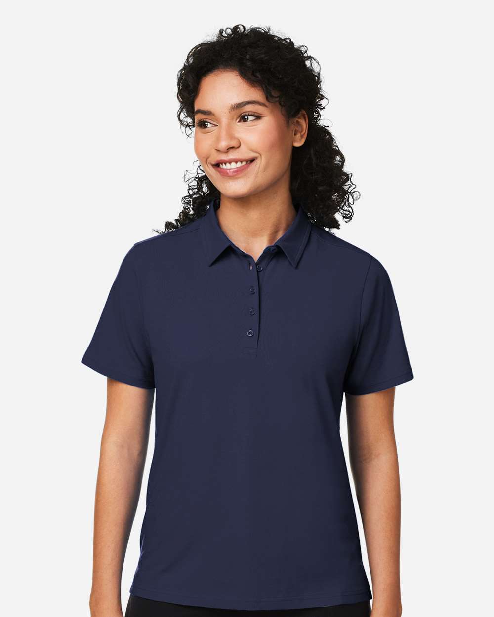 Women's Raleigh Stretch Polo - OnModelFront - B625B2652 - Navy