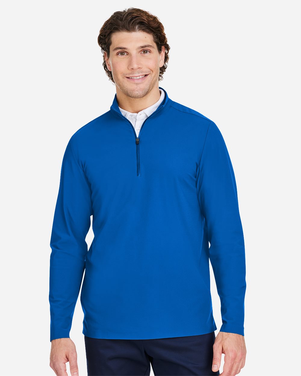 Men's CrownLux Performance® Windsor Welded Quarter-Zip Pullover - styleImage