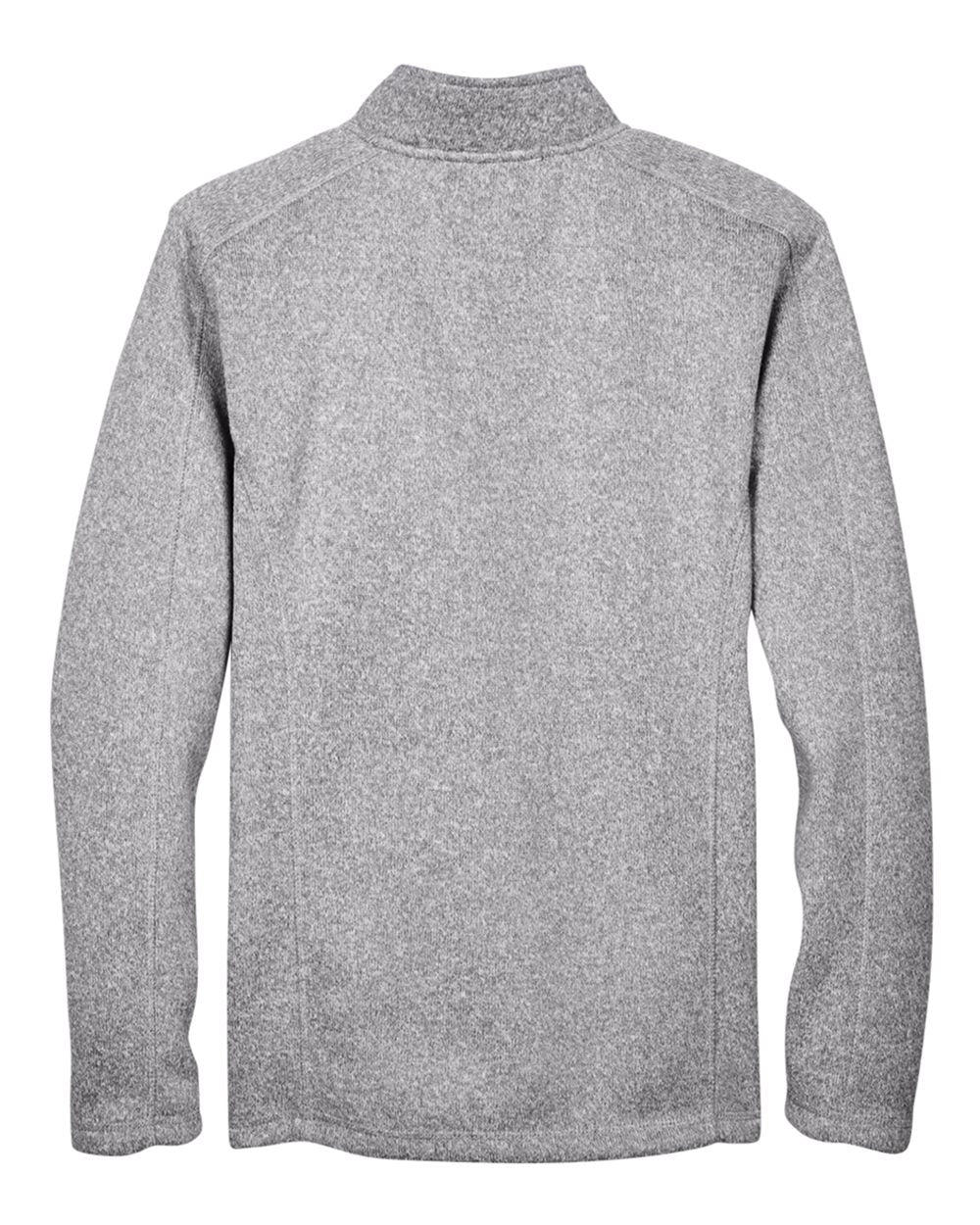 Men's Bristol Full-Zip Sweater Fleece Jacket - Back - B708B2353 - Grey Heather