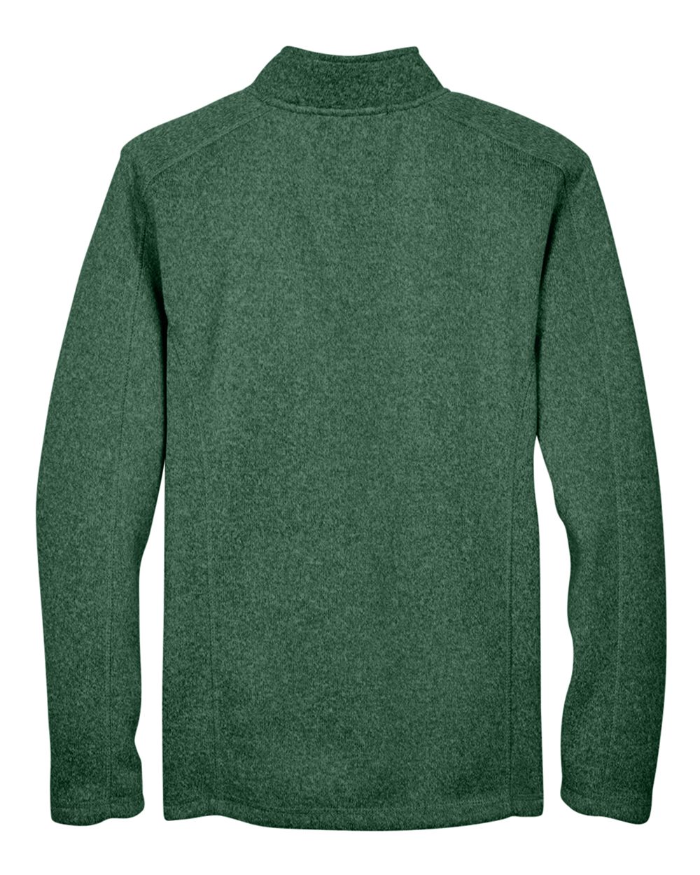 Men's Bristol Full-Zip Sweater Fleece Jacket - Back - B708B2543 - Forest Heather
