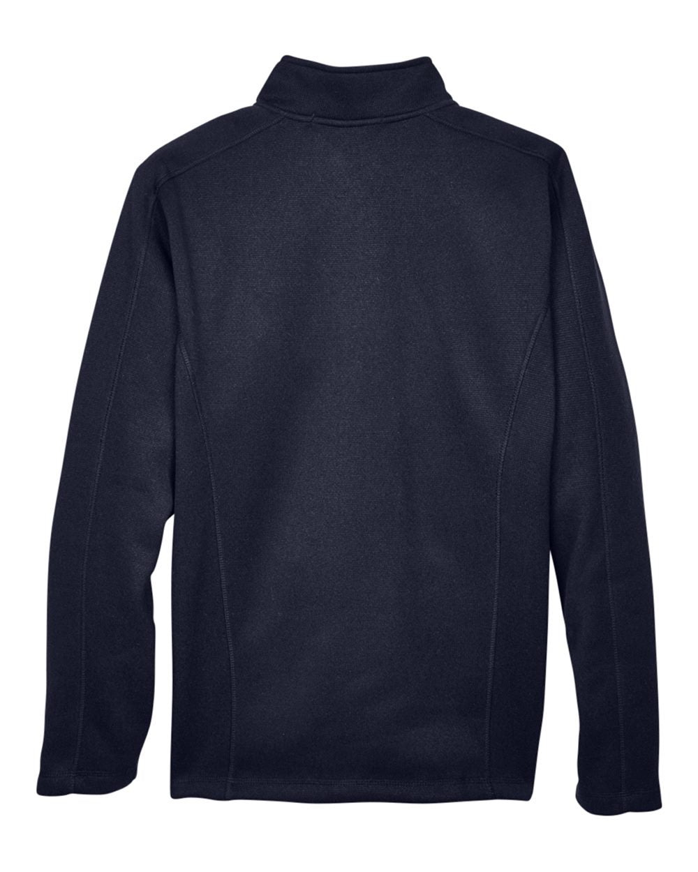 Men's Bristol Full-Zip Sweater Fleece Jacket - Back - B708B2653 - Navy