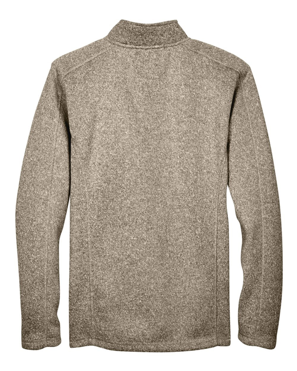 Men's Bristol Full-Zip Sweater Fleece Jacket - Back - B708B2773 - Khaki Heather
