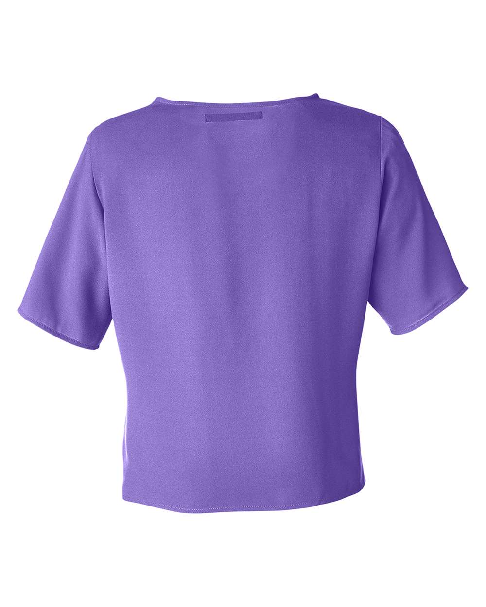 Women's Perfect Fit™ Tie Front Blouse - Back - B732B2672 - Grape