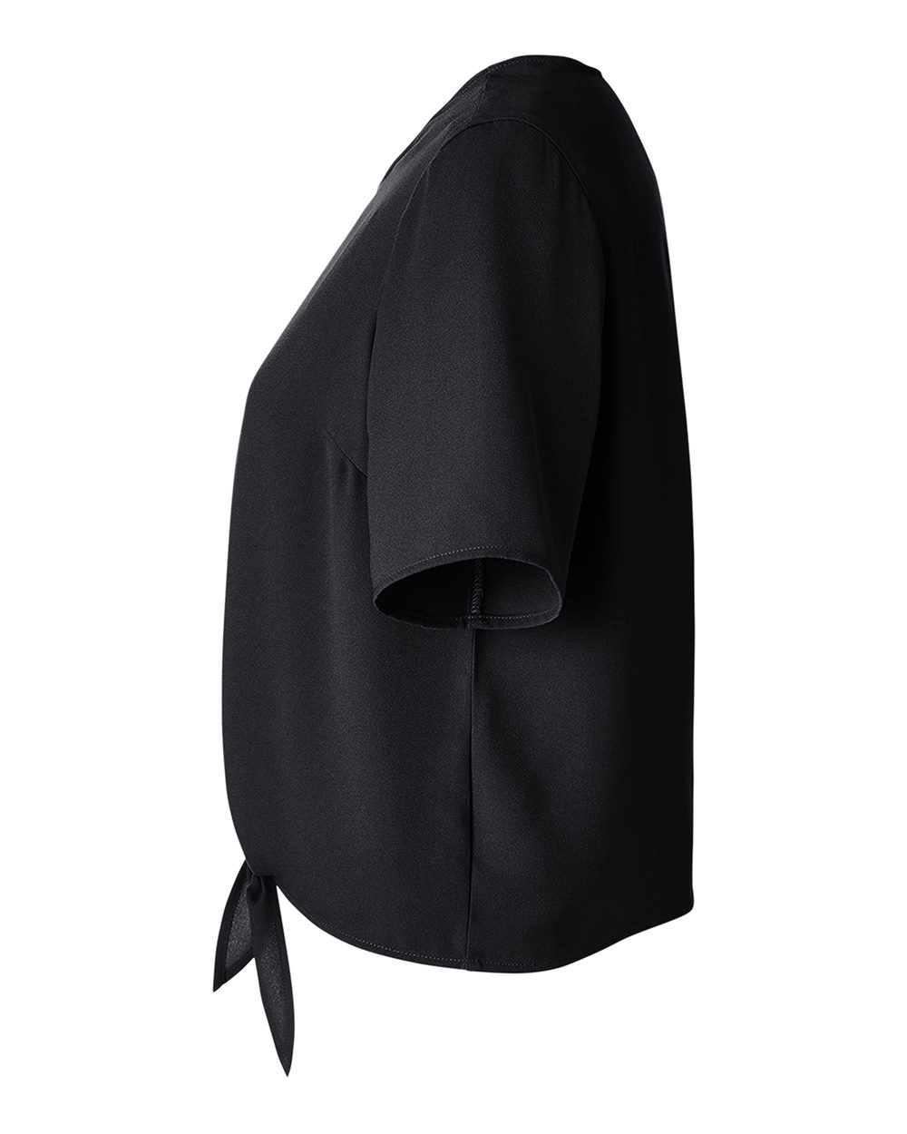 Women's Perfect Fit™ Tie Front Blouse - DirectSide - B732B2502 - Black